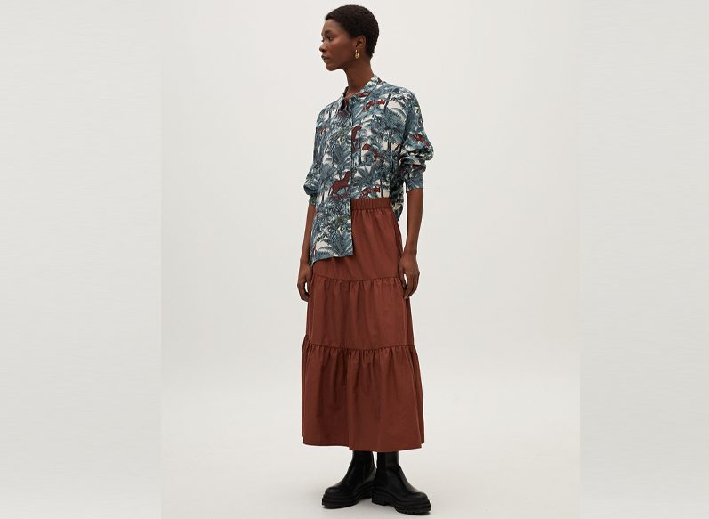 CAMISA FLUIDA ESTAMPADA
