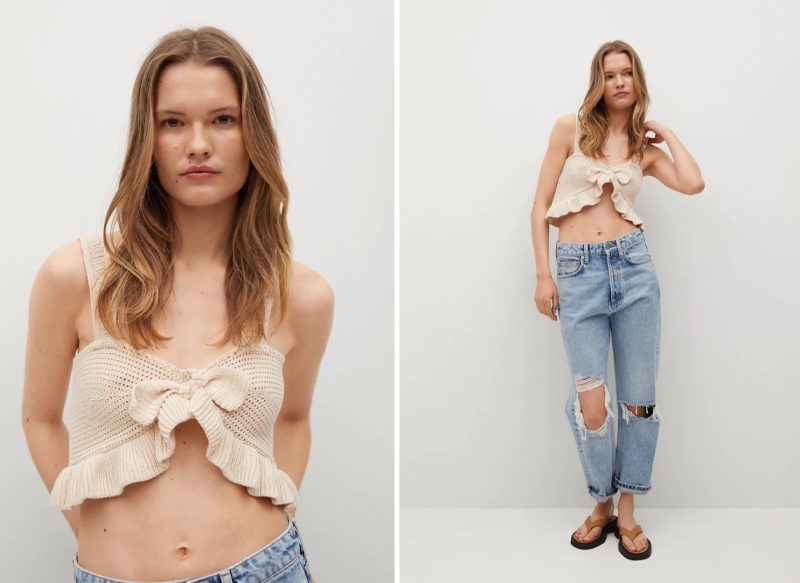 TOP CROP PUNTO DE MANGO