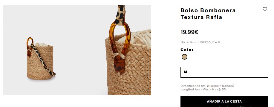 Bolso bombonera textura rafia