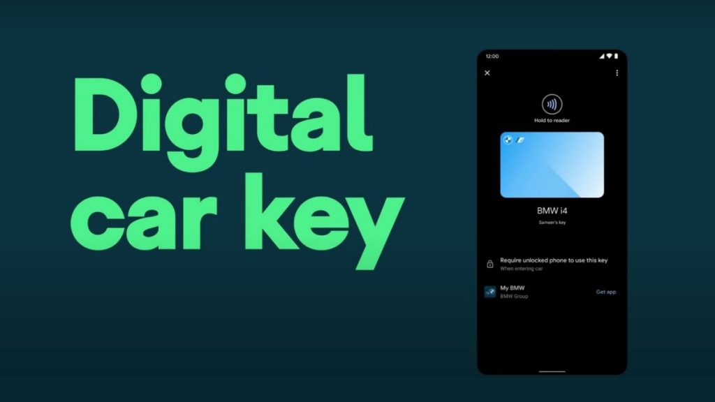 Llave digital para los coches Android 12