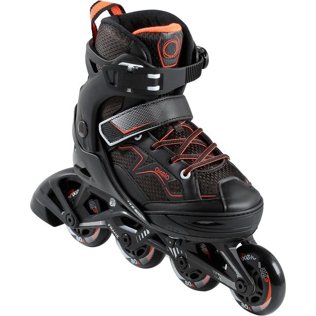 Roller fitness fit3 niños Negro naranja Decathlon