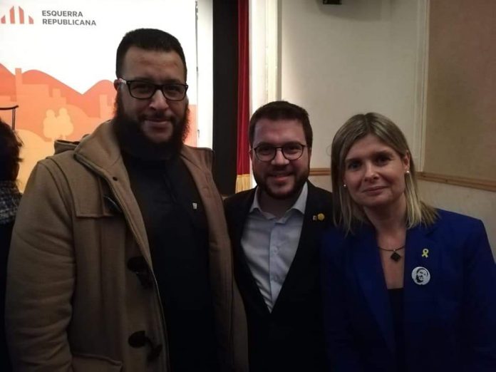 Pere Aragonés, en el centro, nuevo presidente de la Generalitat