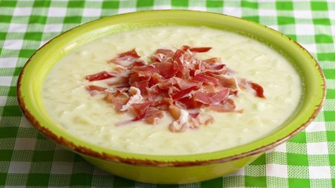 sopa fria melon con jamon