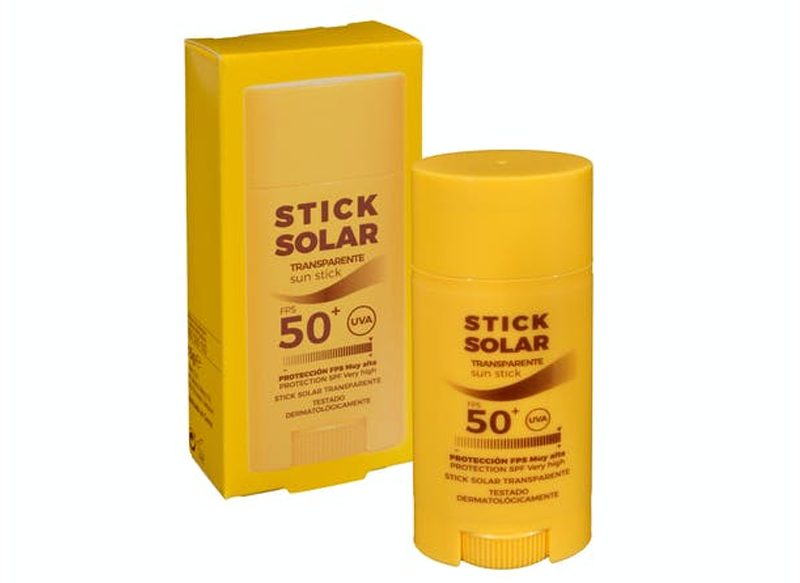 STICK SOLAR TRANSPARENTE FPS 50+ DE MERCADONA