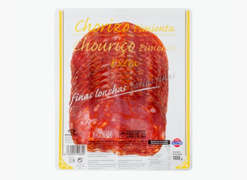 CHORIZO EXTRA PIMIENTA FINAS LONCHAS HACENDADO (MERCADONA)