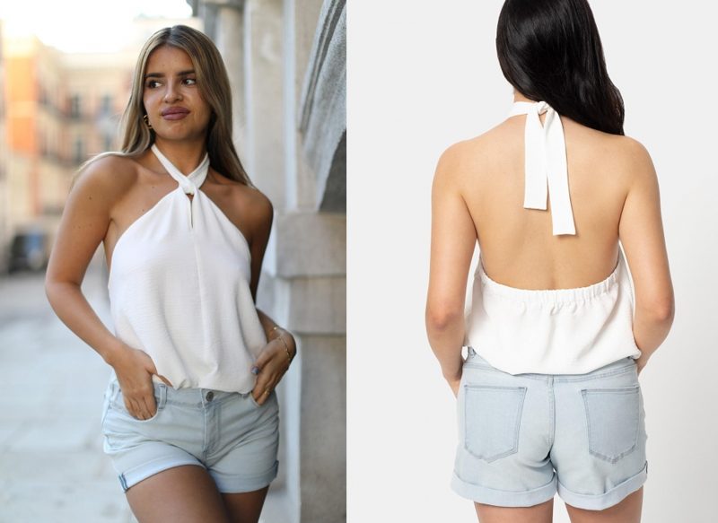 BLUSA HALTER DE MUJER NATALIA OSONA PARA TEX, A MEJOR PRECIO QUE EN ZARA
