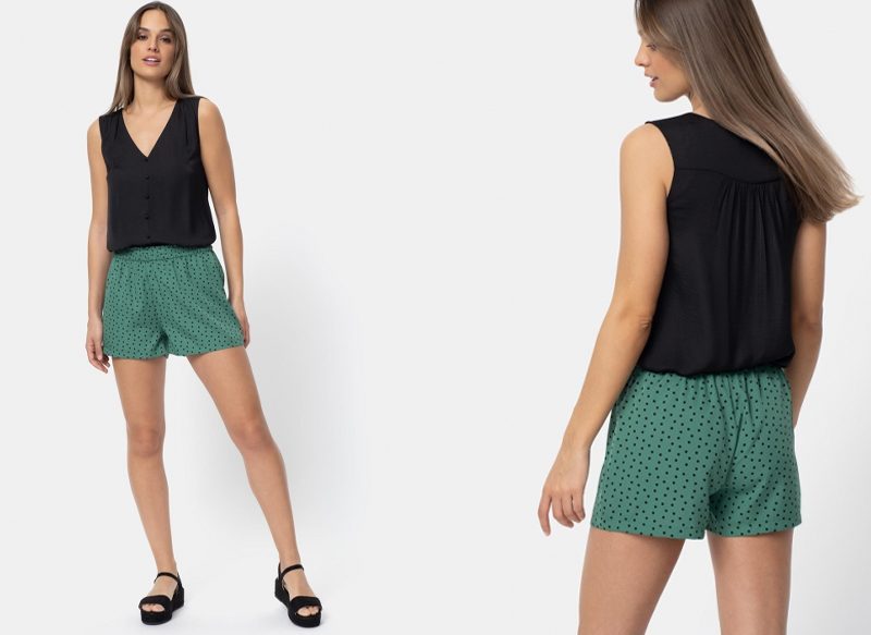 PANTALÓN CORTO FLUIDO TEX DE CARREFOUR
