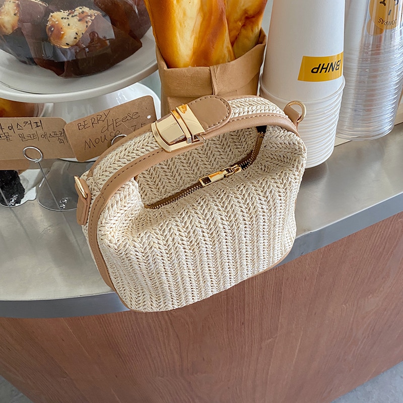 bolso de paja cruzado aliexpress