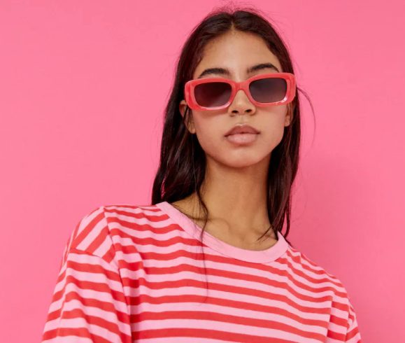 gafas pasta rosa