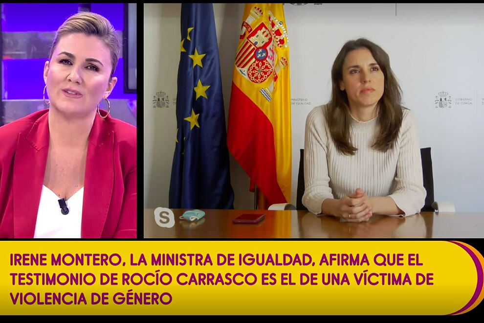 irene montero telecinco