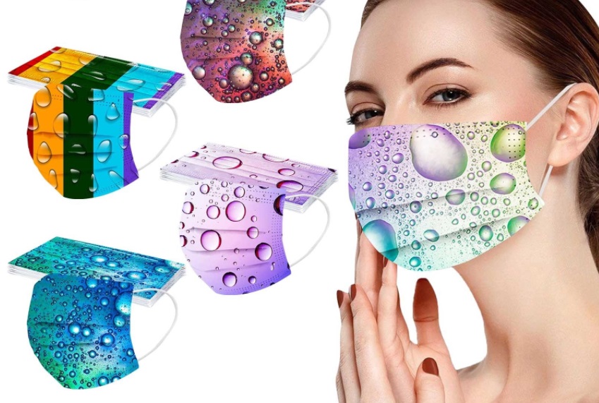 mascarilla gotas de agua