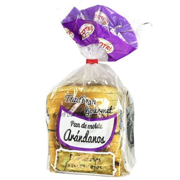 pan de molde arandanos gotri