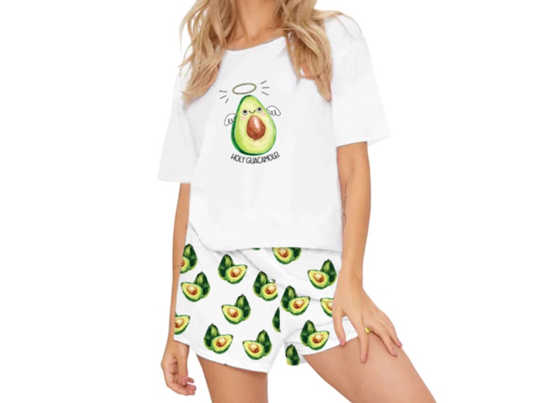 pijama aguacate