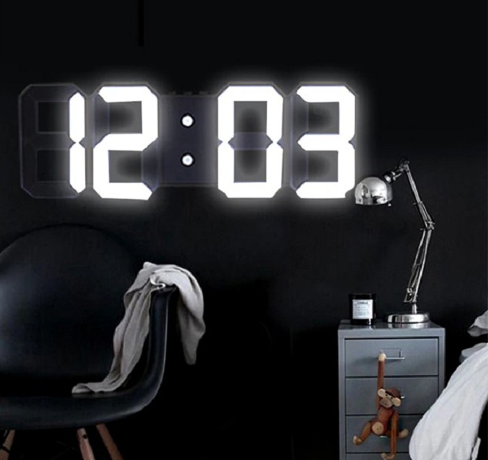reloj digital led