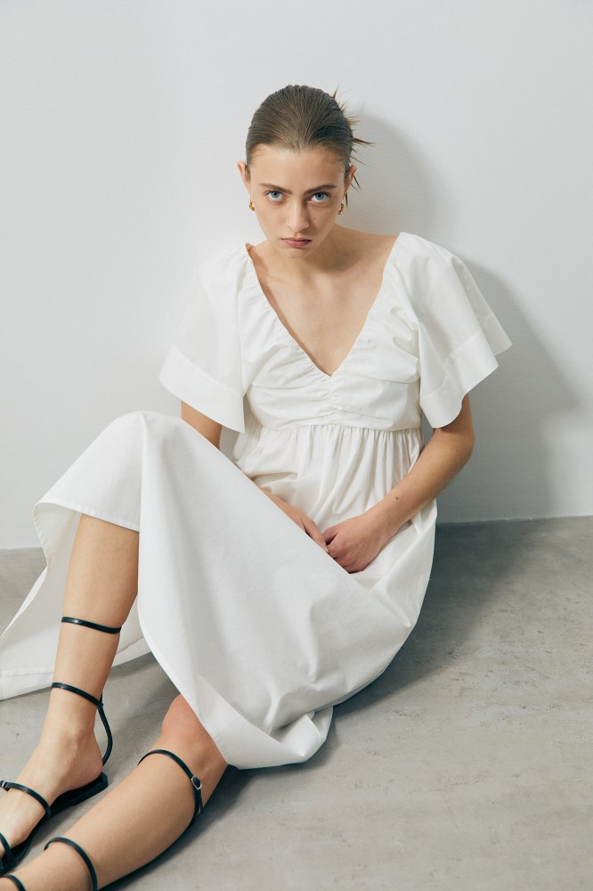 vestido popelin