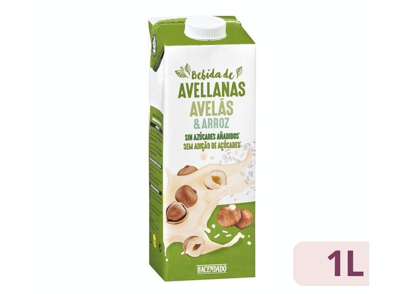 BEBIDA DE AVELLANAS Y ARROZ QUE SABE A BOMBÓN