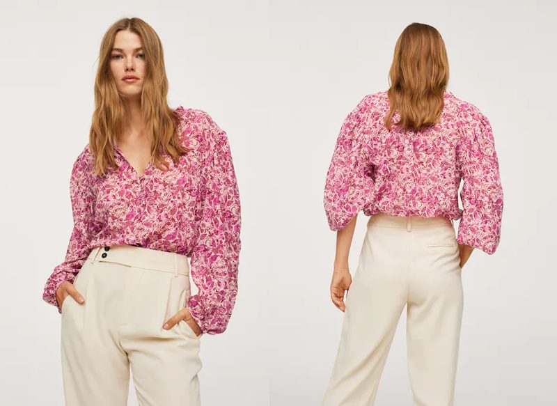 BLUSA ALGODÓN ESTAMPADA