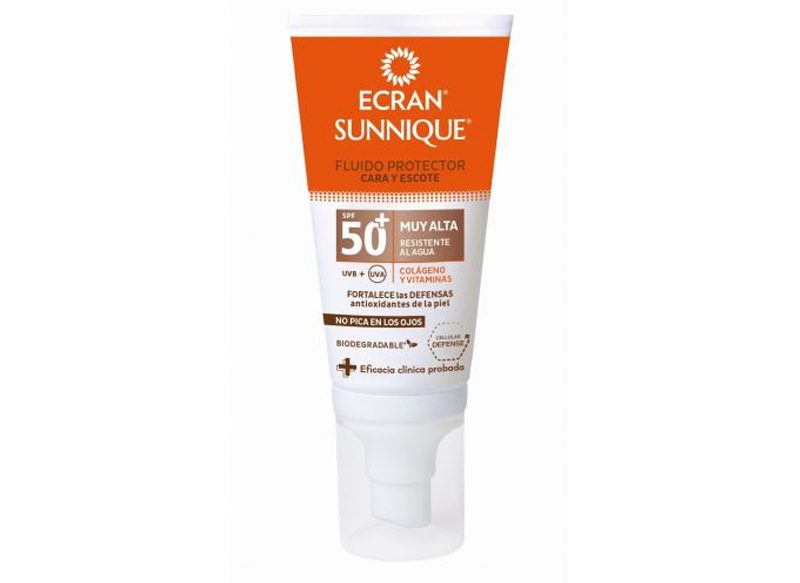 FLUIDO PROTECTOR CARA Y ESCOTE ECRAN SUNNIQUE