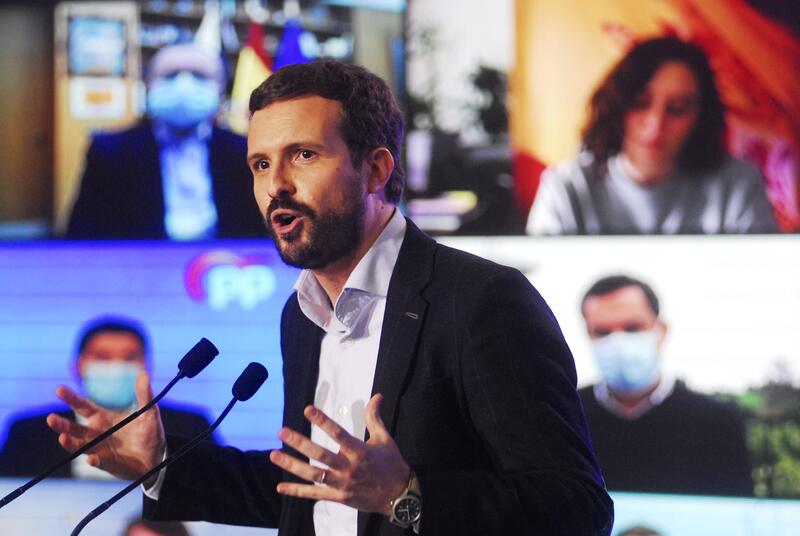 El PP deja el congreso de Madrid para la primavera de 2022