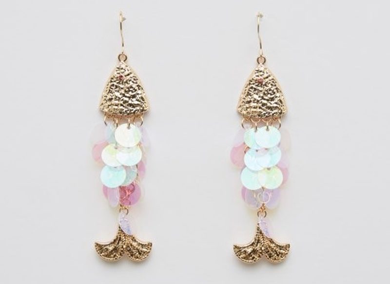 PENDIENTES PEZ LENTEJUELAS