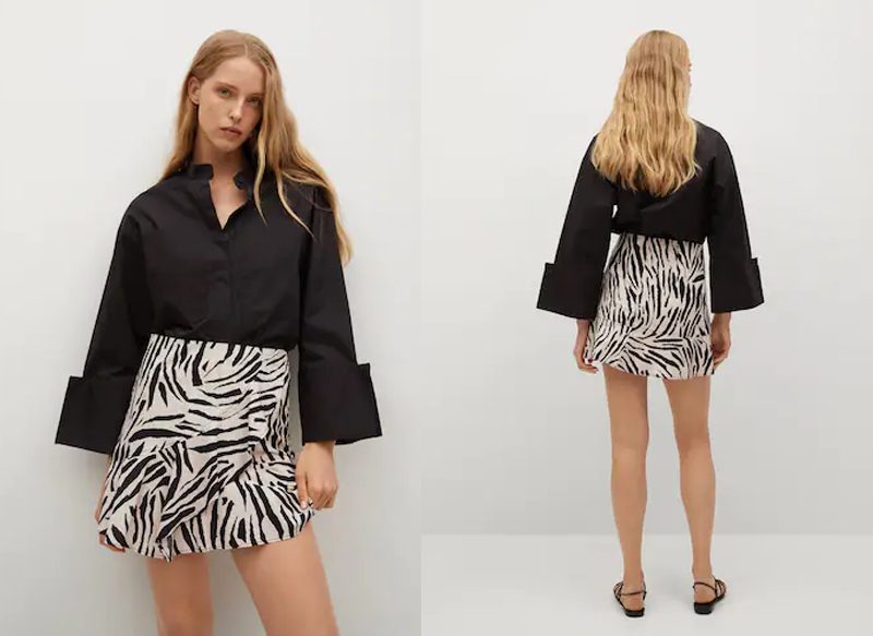 MINIFALDA ESTAMPADA VOLANTE