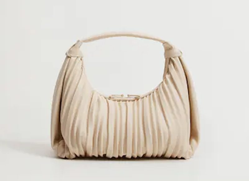 BOLSO BAGUETTE PLISADO DE MANGO