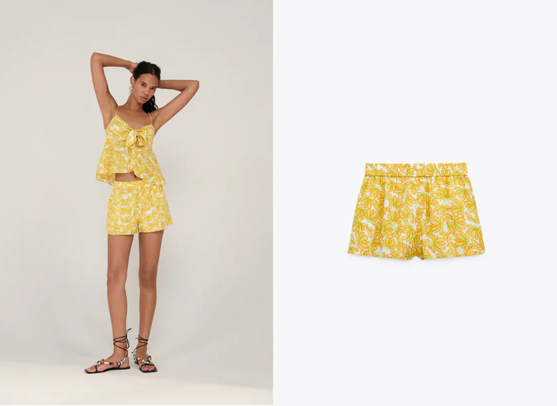 SHORTS ESTAMPADO DE ZARA