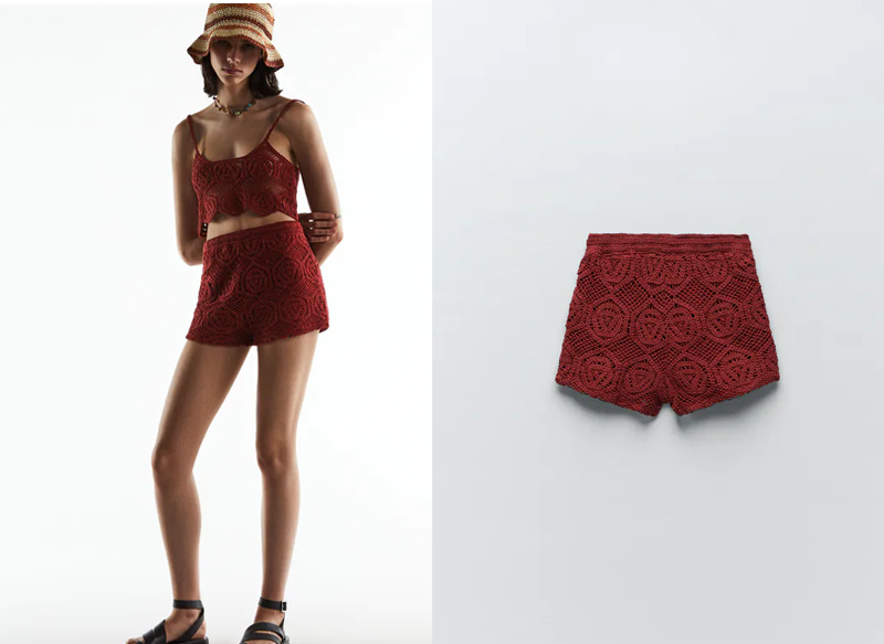 SHORTS CROCHET