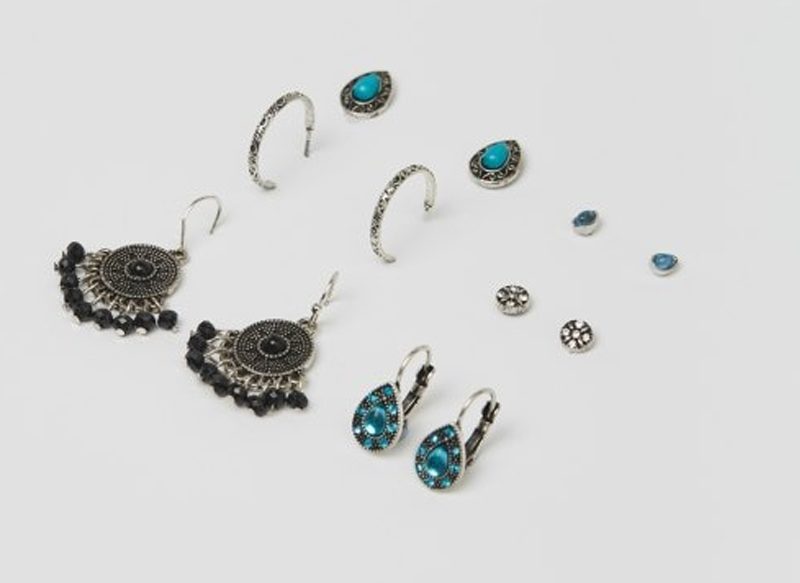 SET PENDIENTES REDONDOS DE SFERA