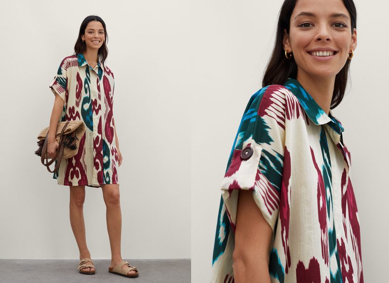 VESTIDO CAMISERO ESTAMPADO