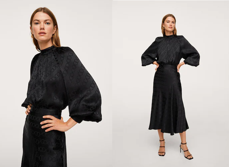 BLUSA SATINADA ESTAMPADA