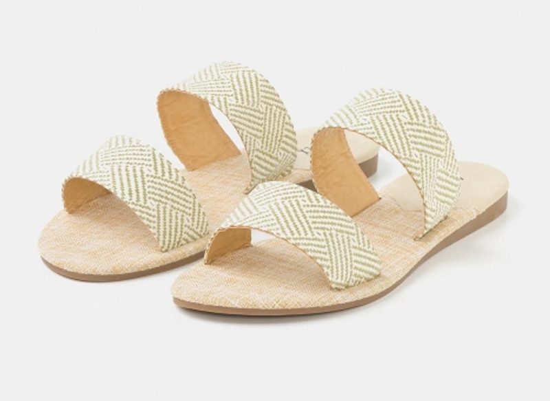 SANDALIAS PLANAS RAFIA TEX DE CARREFOUR