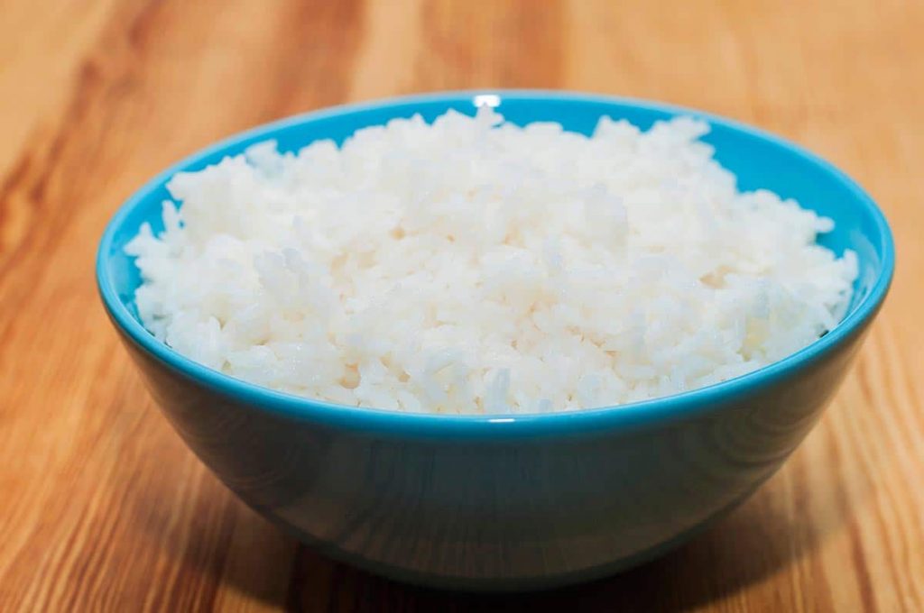 El arroz blanco