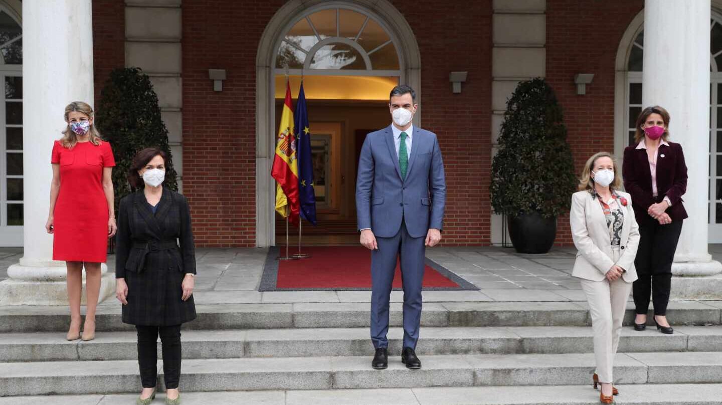 Las mujeres Gobierno de Sanchez Moncloa