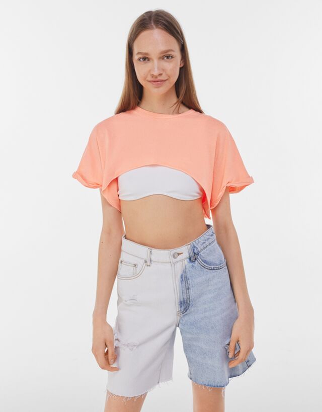 camiseta cropped