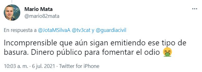 TV3 anima a sus espectadores a lanzar hierros a la cabeza de guardias civiles 1 Moncloa tv3