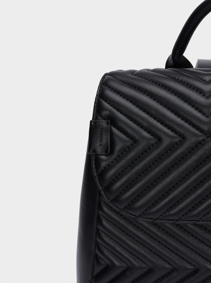 mochila acolchada cierre parfois