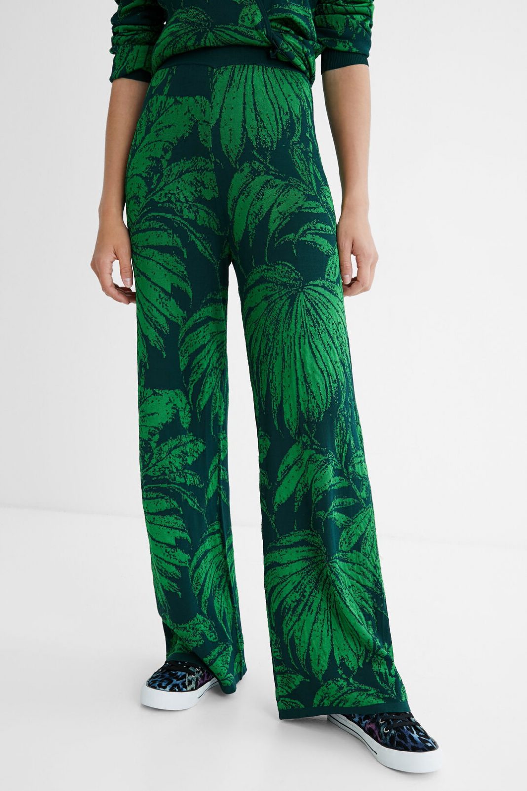 pantalon palmeras desigual