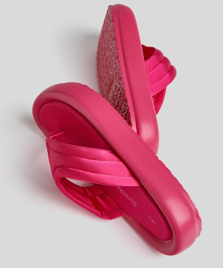 sandalias acolchadas bershka