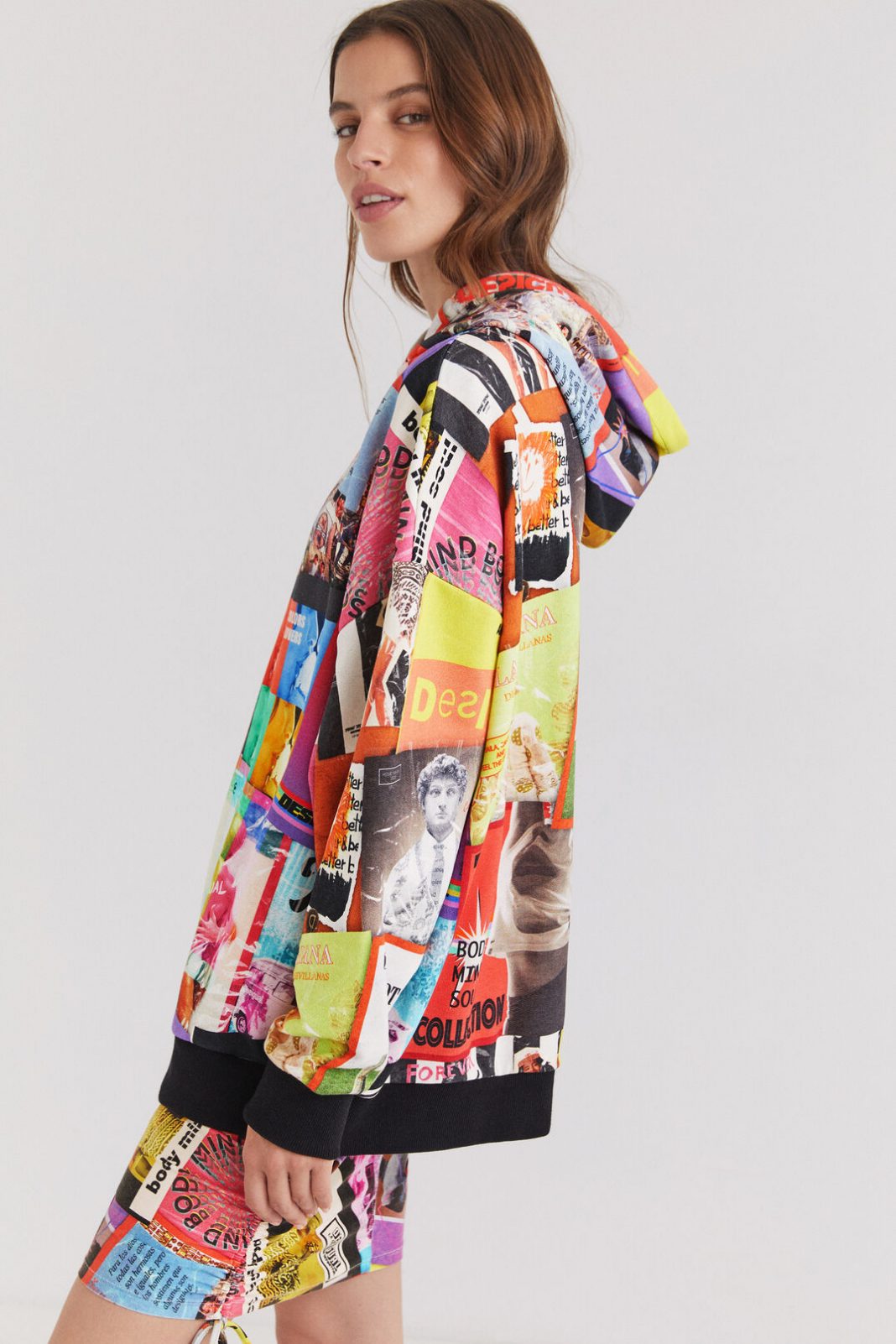 sudadera postales desigual