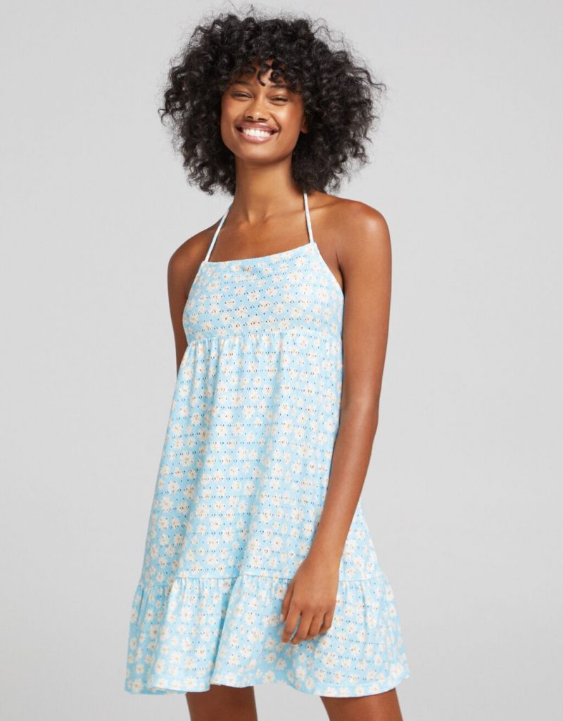 vestido babydoll bershka