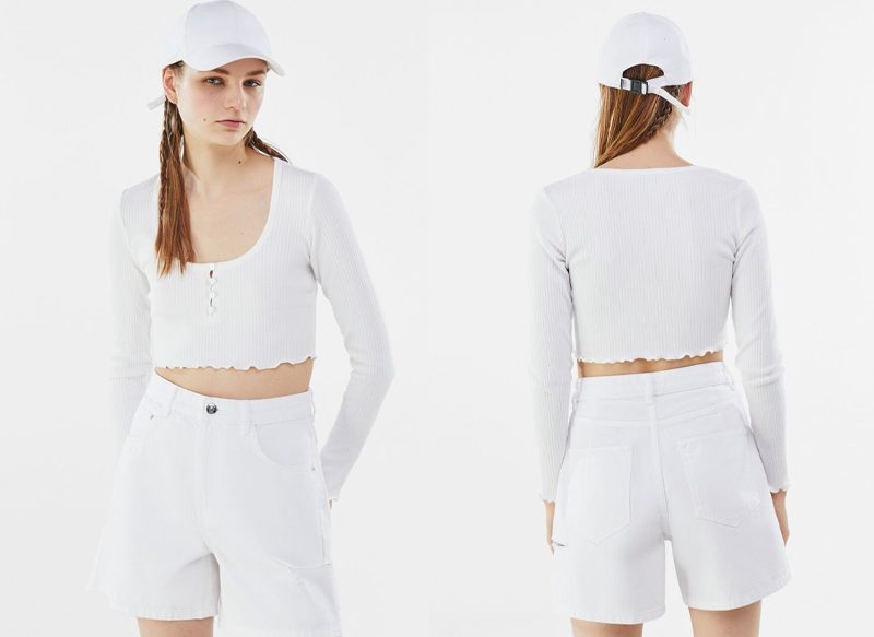 CAMISETA RIB CUELLO REDONDO BOTONES