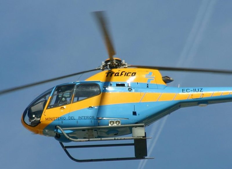 CÓMO MULTAN LOS HELICÓPTEROS DE LA DGT