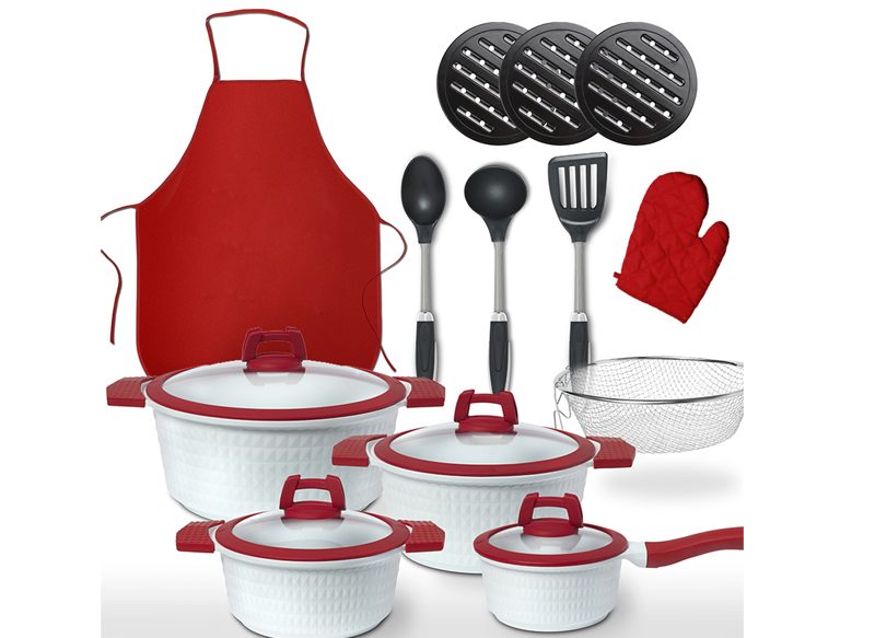 BATERÍA DE COCINA 22 PIEZAS GRIDINLUX
