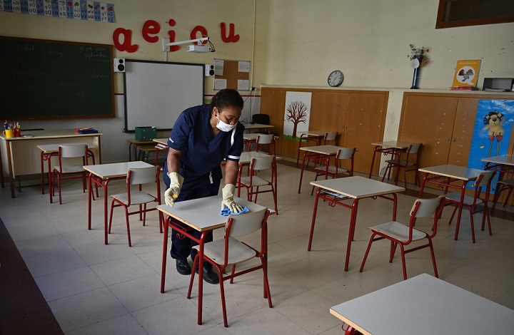 Medidas de limpieza en los institutos