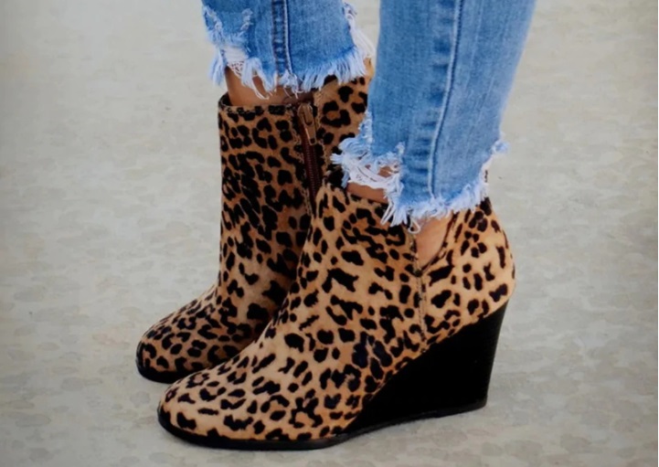 botines animal print