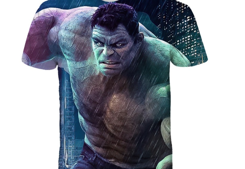 camiseta hulk realista