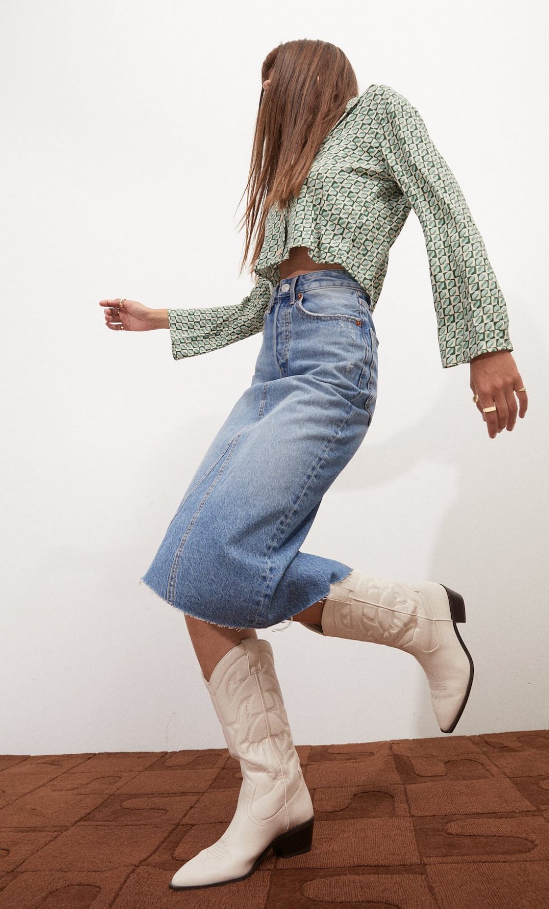 falda denim vintage