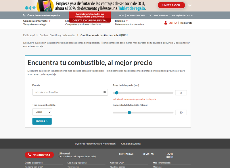 DÓNDE CONSULTAR LA GASOLINERA MÁS BARATA CERCA DE TU CASA