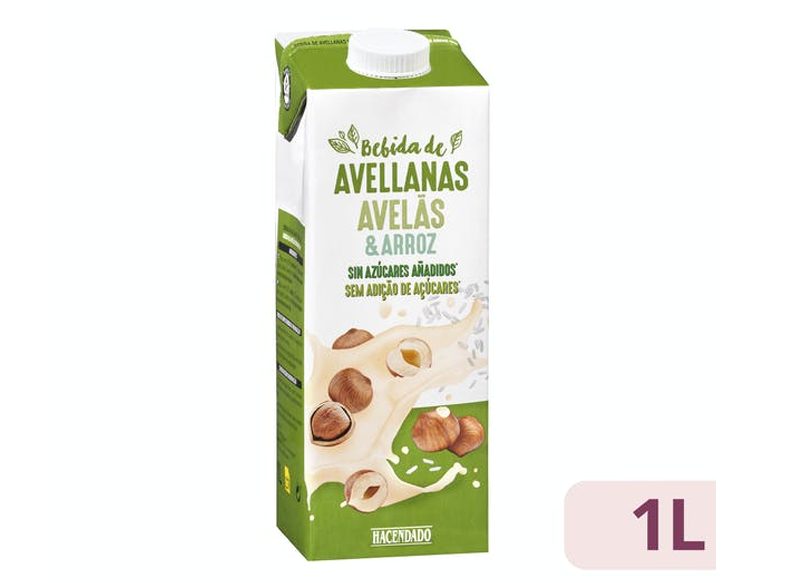 BEBIDA DE AVELLANAS Y ARROZ HACENDADO